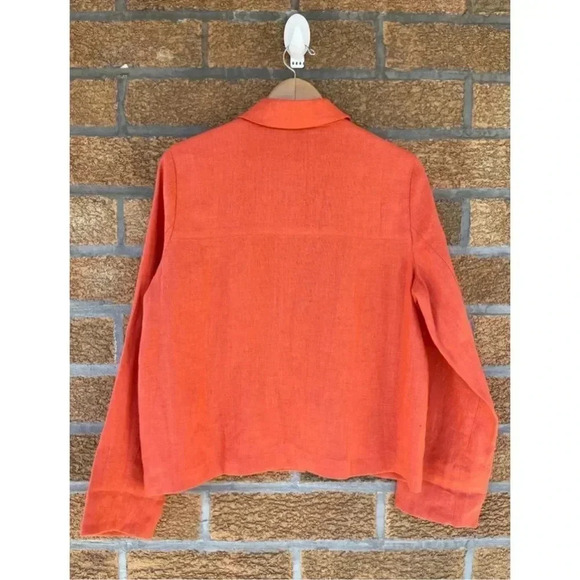 Soludos linen jacket shirt size medium - Picture 4 of 7